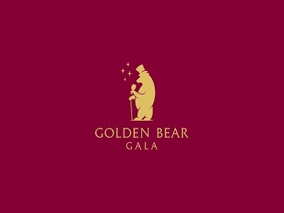 Golden Bear bear brand branding gentleman gold grizzly logo luxury stars