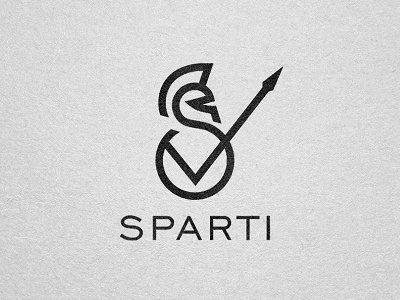 Spartan brand branding creative design lines logo minimal simple sparta spartan