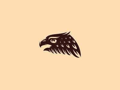 Eagle Head bird brand brandind eagle falcon hawk head logo negative