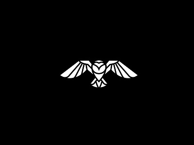 Owl bird brand branding creative lines logo logotype owl