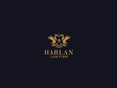 Harlan Law bibble branding firm law logo pelican