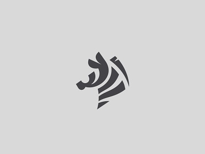 Zebra animal black brand lines logo logotype minimalistic negative white zebra