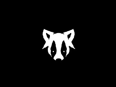 Raccoon animal creative head letter logo logotype minimal r raccoon rustic