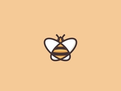 Bee bee creative design honeybee icon lines logo minimal tech technology