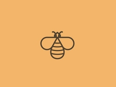 Bee bee creative honey honeybee icon lines logo logotype minimal simple