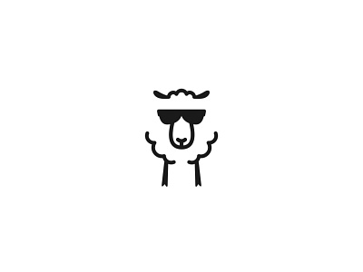 Swag sheep animal black sheep comic art creative design line art minimal sheep simple swag