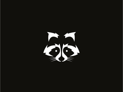 Raccoon Logo animal branding creative design icon logo logotype minimal raccoon raccoons