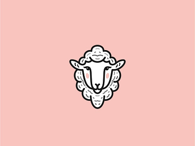 Sheep lady animal creative icon logo logotype sheep sheep logo vector