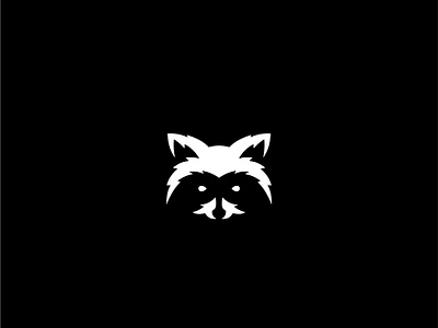 Raccoon animal black creative design icon logo logotype raccoon