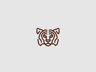 Tiger abstract animal creative design lines logo minimal simple tiger tiger logo