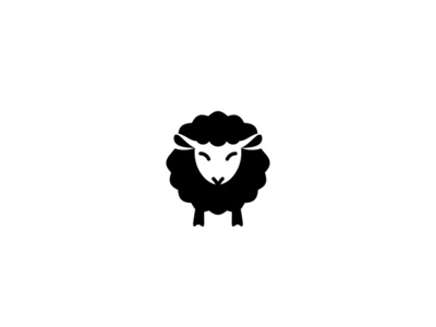 Black Sheep animal black sheep branding creative design icon logo logotype negative sheep simple vector
