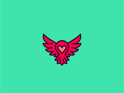 Owl Love abstract animal bird creative design heart icon lines logo logotype love owl owl logo simple