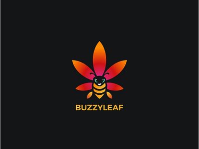 Bee leaf bee cannabis cannabis design cannabis logo creative design honeybee leaf logo logotype marijuana medical care medical marijuana medicine vector