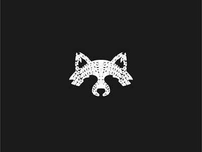 Raccoon animal black white branding creative design icon logo logotype raccoon