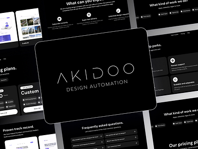 AKIDOO - Unlimited Design Requests (Branding + Landing Page) design request landing page ui unlimited design