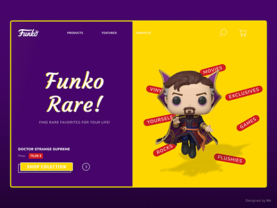 Funko concept concept design ui ux web