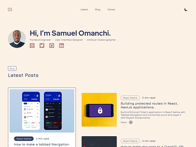 Portfolio Website - Samuel Omanchi