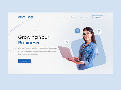 Landing Page for Startup