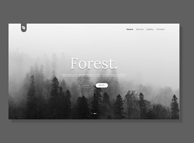 Forest landing page branding design typography ui ux web
