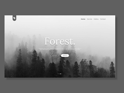 Forest landing page