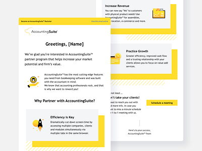 Email design for AccountingSuite design flat icon illustration ui web website