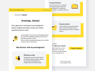 Email design for AccountingSuite