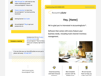 Email design for AccountingSuite