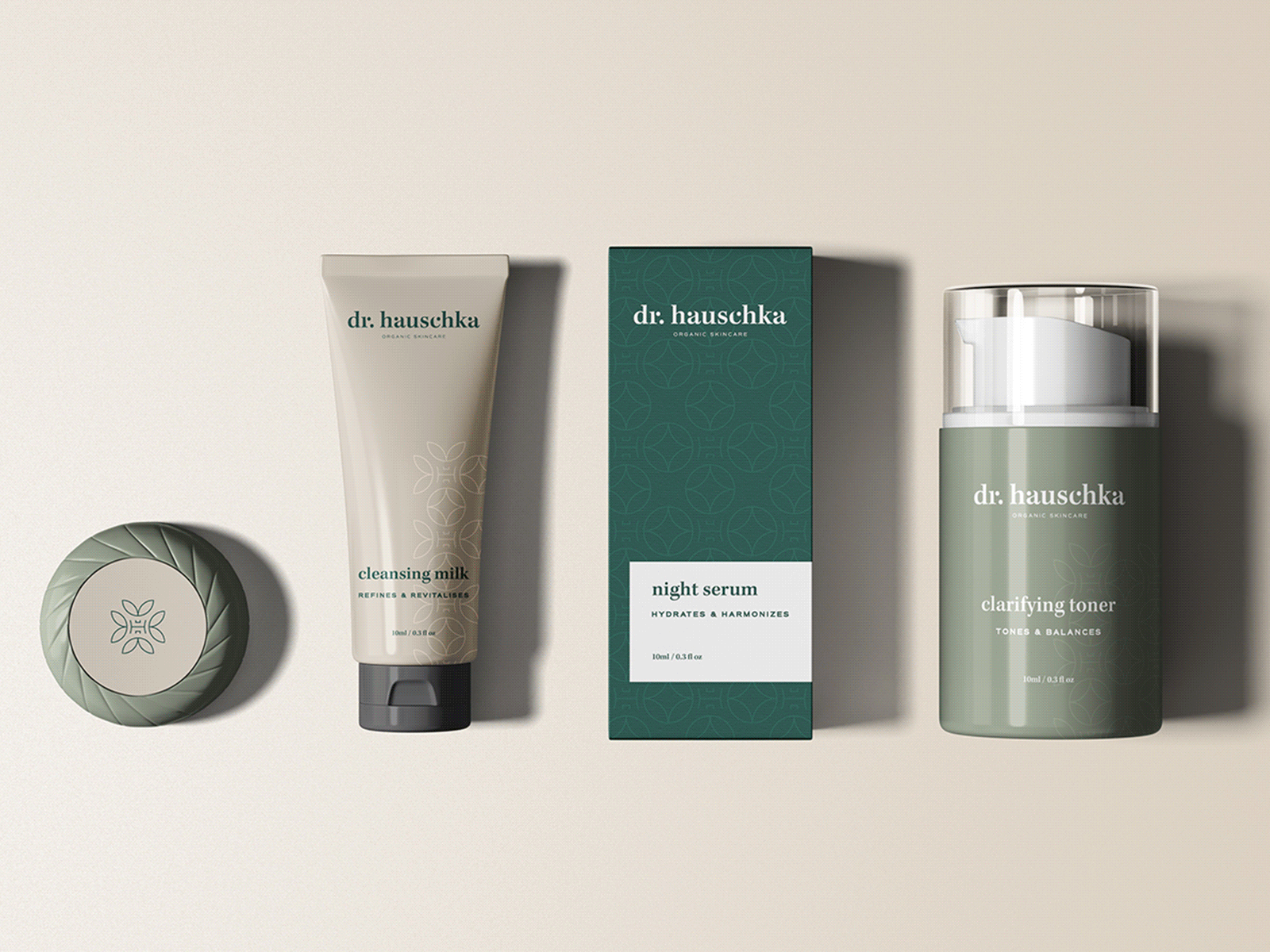Dr. Hauschka Branding & Packaging Concept branding design logo organic packaging packaging design skincare typography