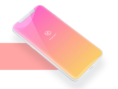 Landing PEACH Beauty iOS App app beauty design girl landing mobile ui ux