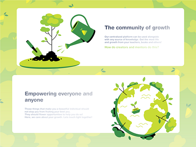The community of growth design digital art earth globe graphic graphic design green growing growth illustration illustration art illustrations location nature plant ui vector vector art website