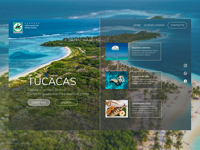 Tucacas | Landing Page Concept dailyui design figma photography ui ux web