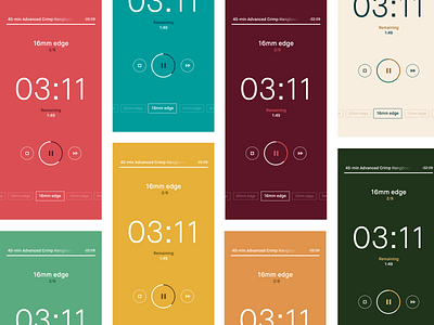 Timer app exploration app design color palette flat design ios timer ui ux