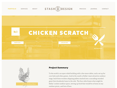 Case Study case study design friedchicken layout stashdesign