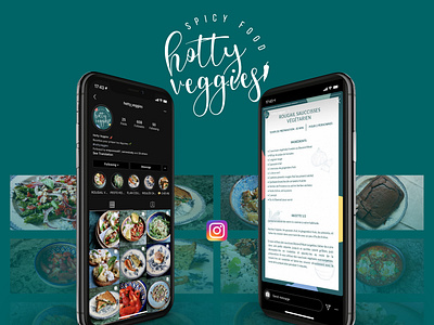 Hotty Veggies - Instagram design