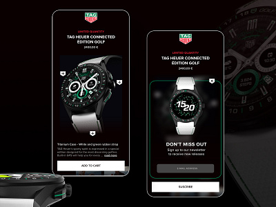 UI Challenge - Popup / Overlay -  Tag Heuer