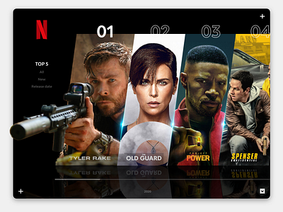 UI Challenge - Leaderboard - Netflix concept dailyui dailyui019 dailyuichallenge interface mobile movies netflix photoshop streaming ui ux xd