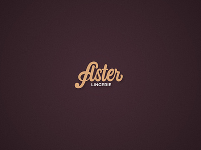 Aster brand branding brushpen calligraphy handmade lettering logo script sketch typography typography logo