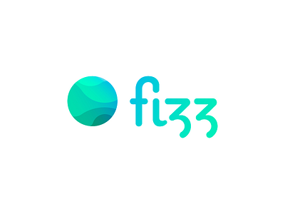 fizz brand blue brand circle color design gradient green icon isotype logo logotype typography