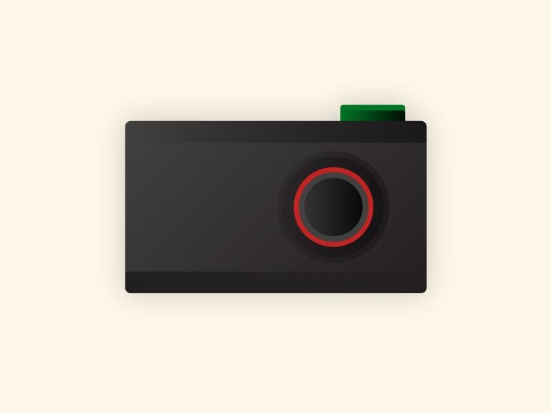 Minimal Camera beige cam camera flat gradient icon illustration minimal