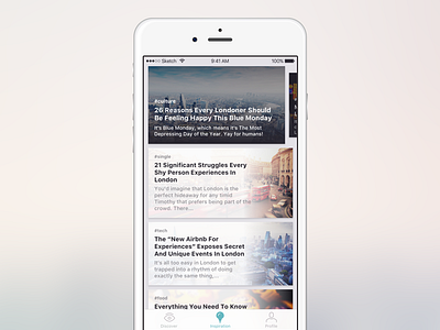 News feed concept vol. 3 app feed mobile news post ui ux