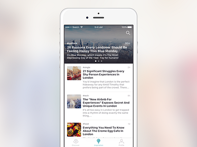 News feed concept vol. 4 app feed mobile news post ui ux