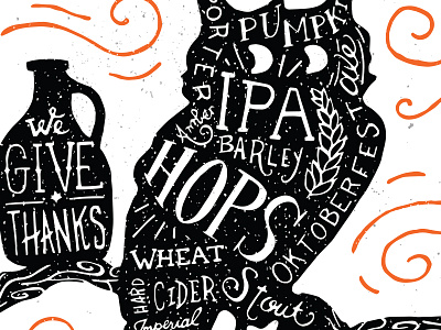 Growler Label Detail detail growler handlettering illustration lettering texture typography