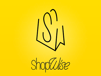 Branding - Shopping App bag branding monogram shopping word mark yellow