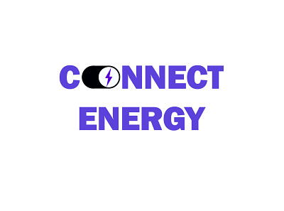 Connect energy logo app branding flat logo minimal website