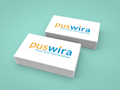 Puswira ( Pusat Studi Kewirausahaan) adobe illustration branding design logo texture type typography