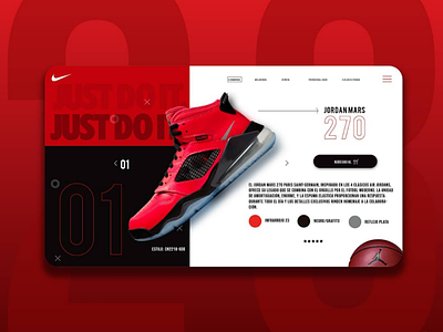 Nike / Jordan Mars black color design development gradient mars michaeljordan nike red shoe ui ux web web page