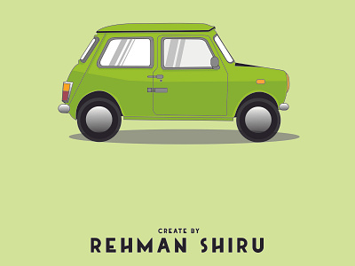 A MR.BEAN CAR design flat flatdesign illustration vector