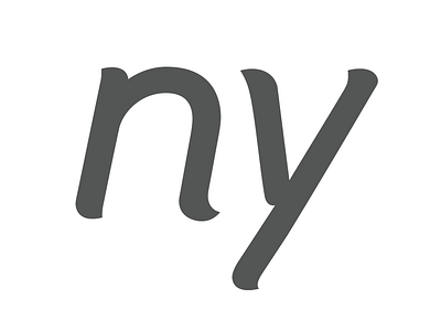 ny branding lettering logo swash type wordmark