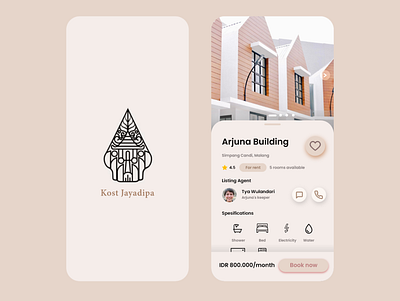 Jayadipa App apartment app app design brown design furniture app housing illustration indonesia indonesia designer minimal ui uidesign ux web