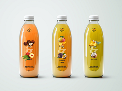 Jus de fruits brand design logo design package design packaging